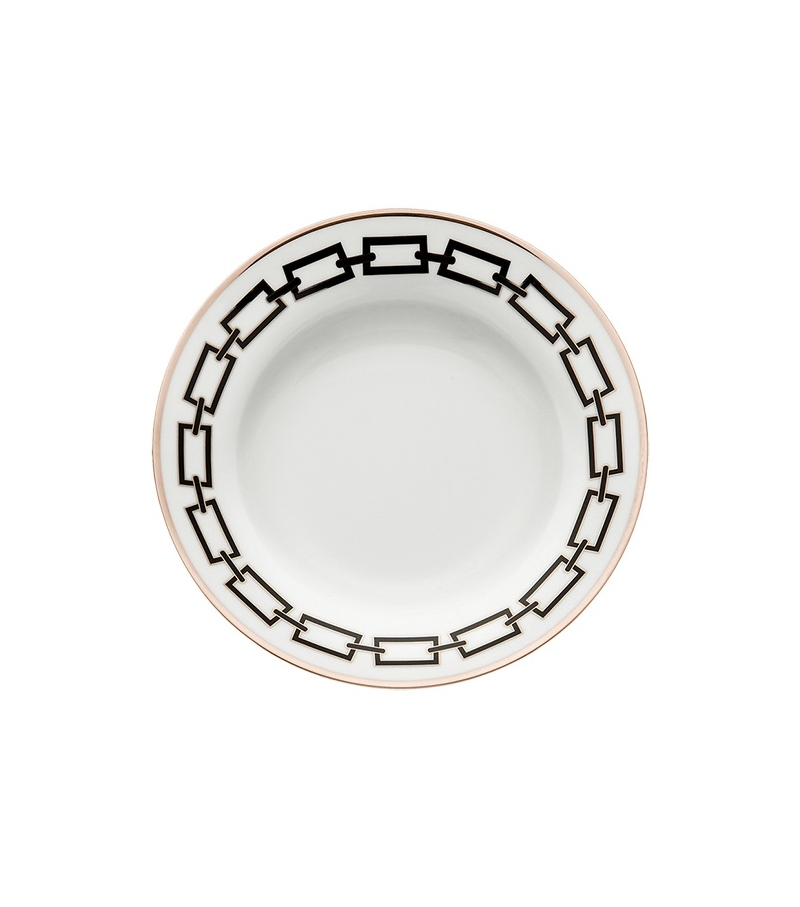 Piatto Fondo Catene Nero Ginori 1735 Assiette