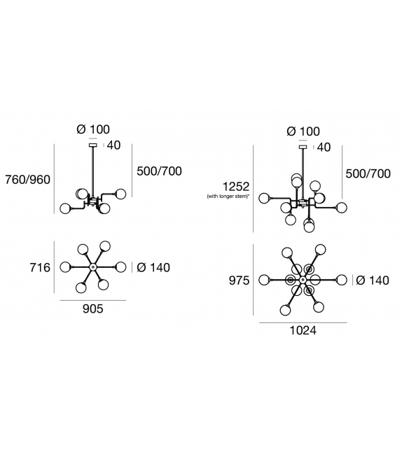 La Mariée Stilnovo Suspension