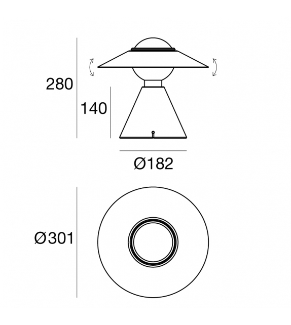 Fante Stilnovo Lampe de Table