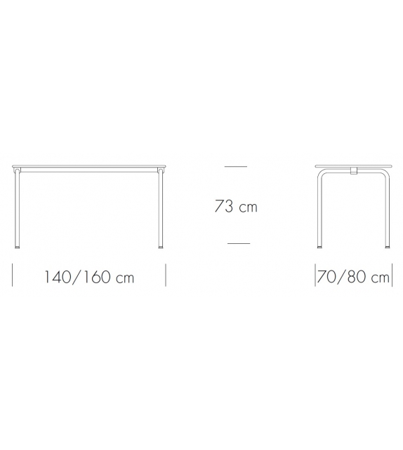 S 1196 / 1 Thonet Tavolo Pieghevole