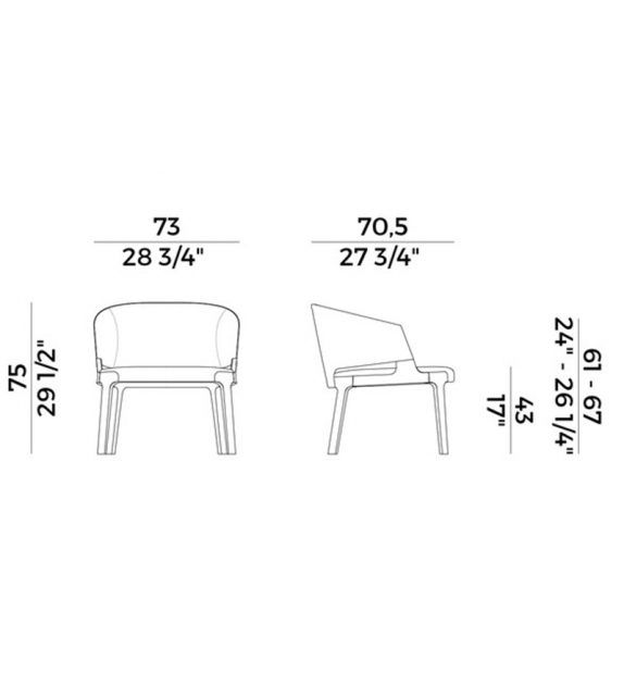 Velis PLA Potocco Sessel
