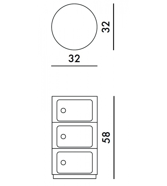 Componibili Bio Kartell éléments de rangement