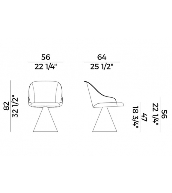 Lyz Potocco Chaise Pivotant