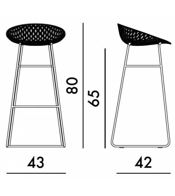 Smatrik Outdoor Kartell Hocker