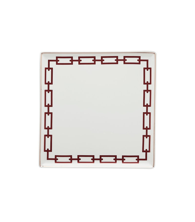 Piatto Svuotatasche Catene Scarlatto Ginori 1735 Bandeja Vacía Bolsillos