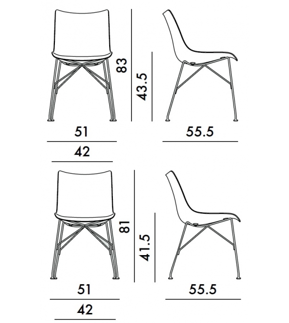 P/Wood Kartell Silla