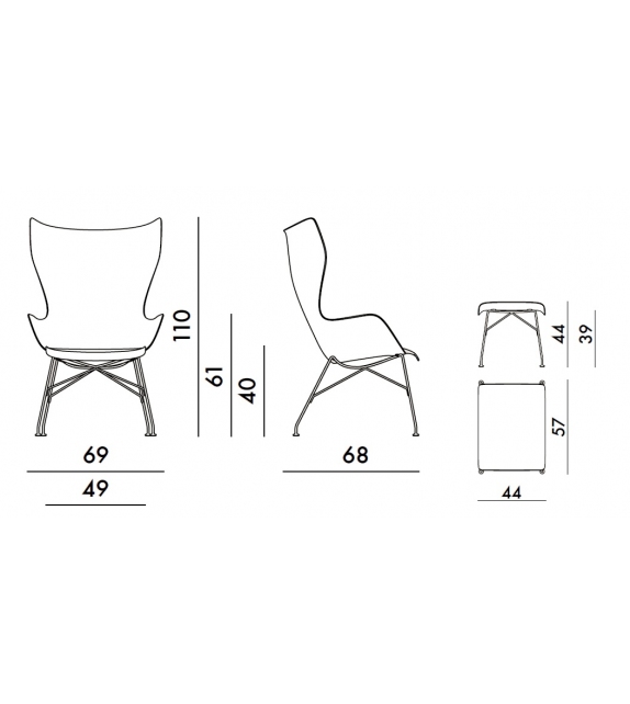 K/Wood Kartell Poltrona