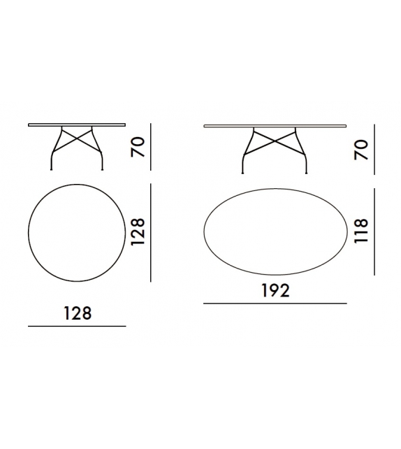 Glossy Outdoor Kartell Tisch