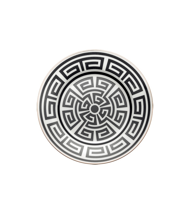 Piatto Dessert Labirinto Nero Ginori 1735