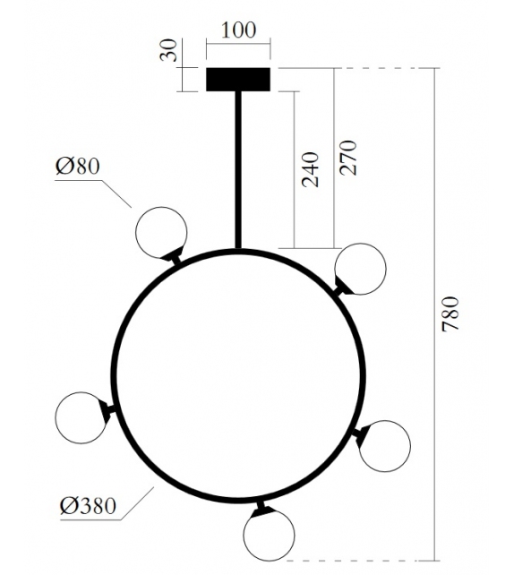 Circle and Sphere Atelier Areti Lámpara De Suspensión