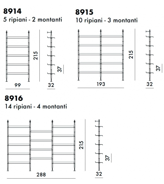 Adam Wood Kartell Bücherregal