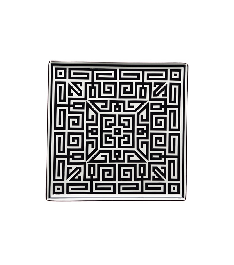 Piatto Svuotatasche Labirinto Nero Ginori 1735 Empty Pocket Tray
