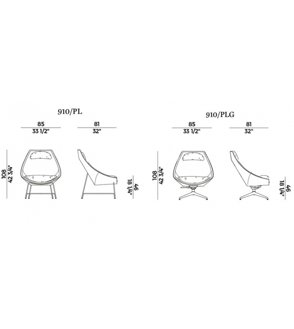 Cut Potocco Fauteuil Lounge