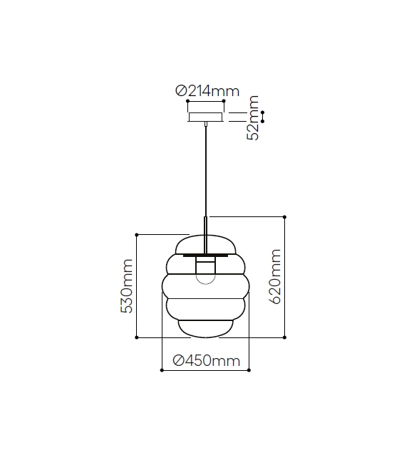 Blimp Bomma Lámpara de Suspensión