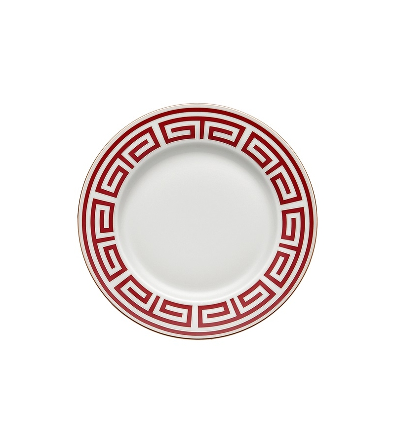 Piatto Fondo Labirinto Scarlatto Ginori 1735