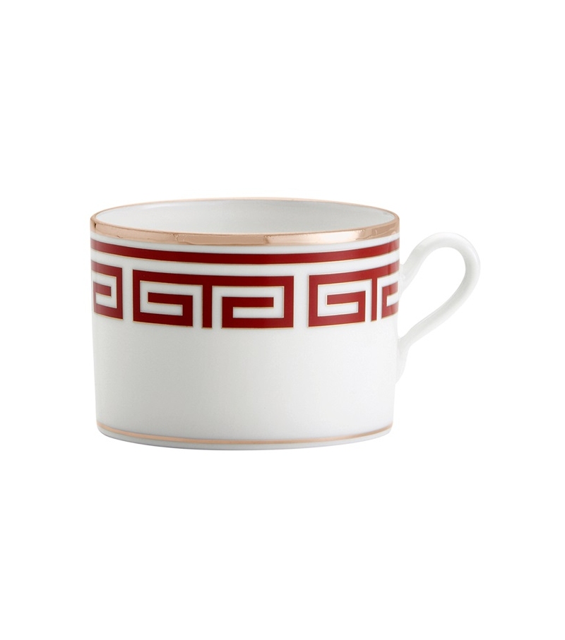 Tazza Tè Labirinto Scarlatto Ginori 1735