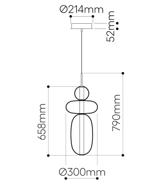 Pebbles Bomma Pendant Lamp