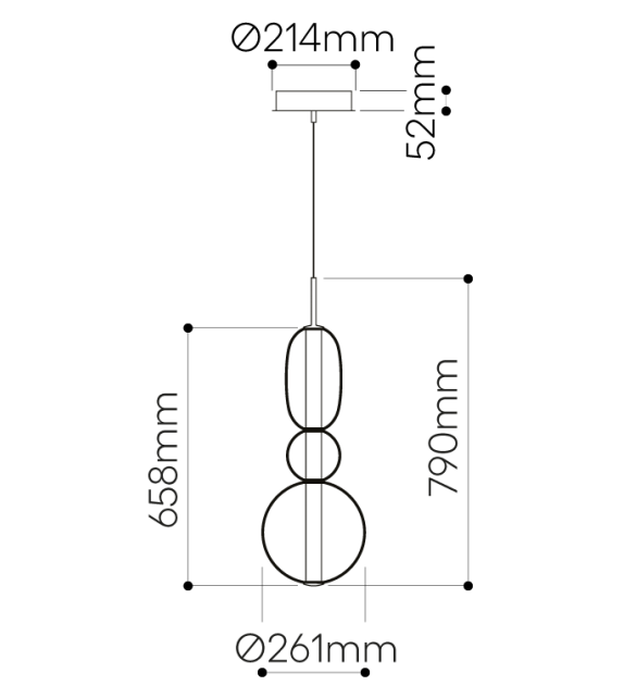 Pebbles Bomma Hängeleuchte