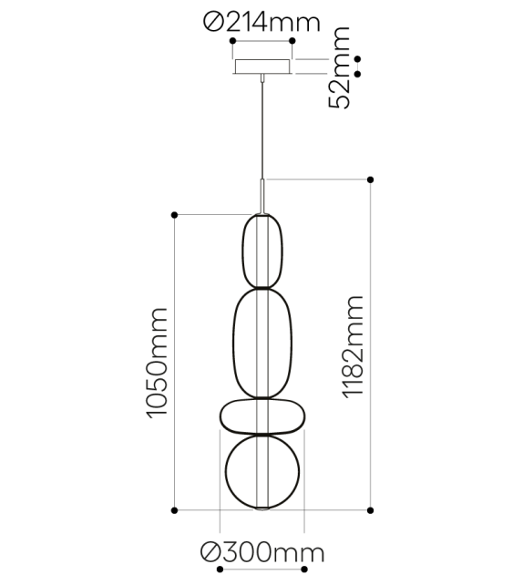 Pebbles Bomma Pendant Lamp