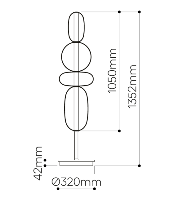 Pebbles Bomma Lampada da Terra
