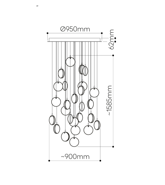 Lens Bomma Lampadario