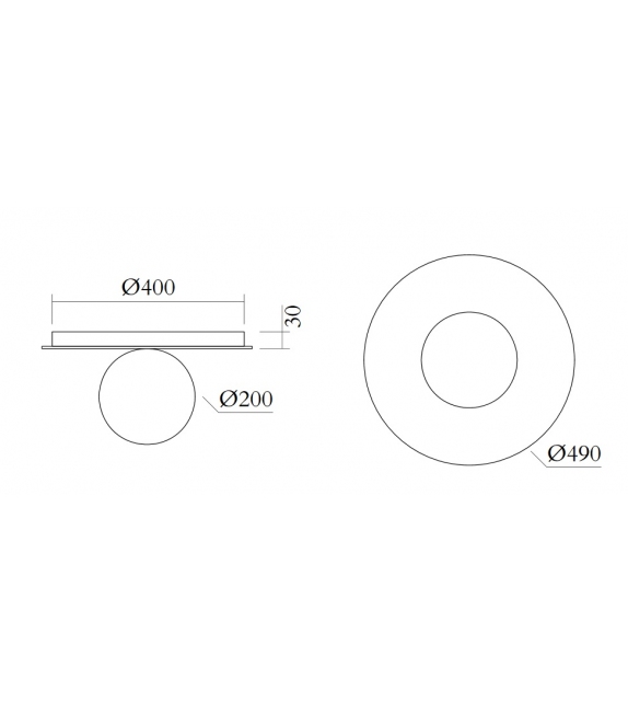 Plate And Sphere Atelier Areti Plafonnier