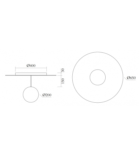 Plate And Sphere Atelier Areti Plafonnier