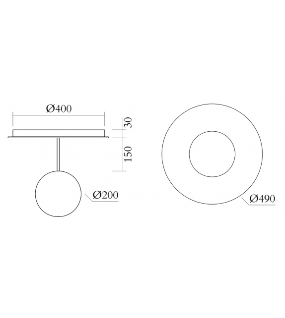 Plate And Sphere Atelier Areti Plafonnier