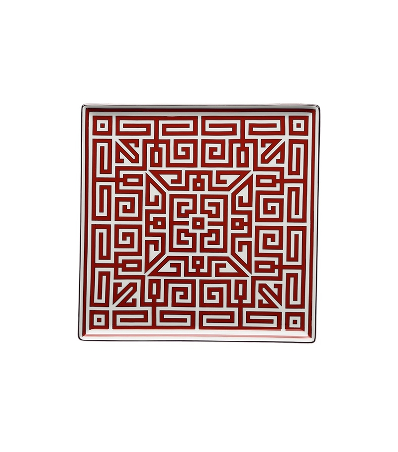 Piatto Svuotatasche Labirinto Scarlatto Ginori 1735 Empty Pocket Tray