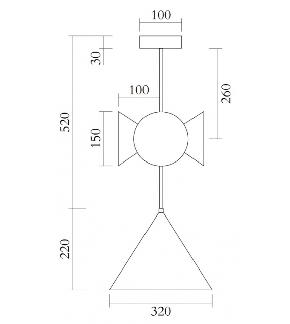 Axis 4 Cones Atelier Areti Suspension