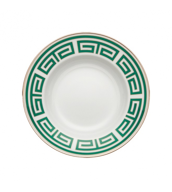 Piatto Fondo Labirinto Smeraldo Ginori 1735