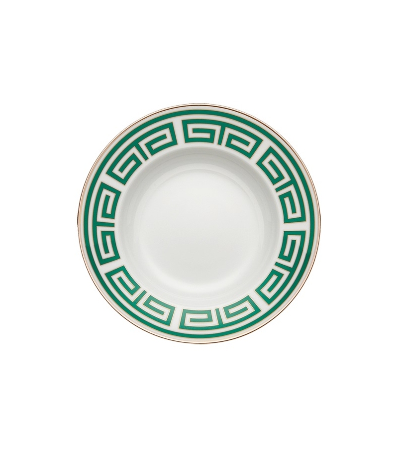 Piatto Fondo Labirinto Smeraldo Ginori 1735 Teller