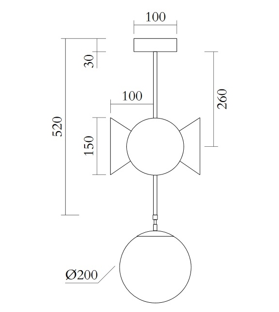 Axis Globe and Cones Atelier Areti Pendelleuchte