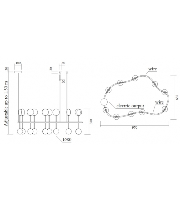 Row Rounded Atelier Areti Suspension Lamp