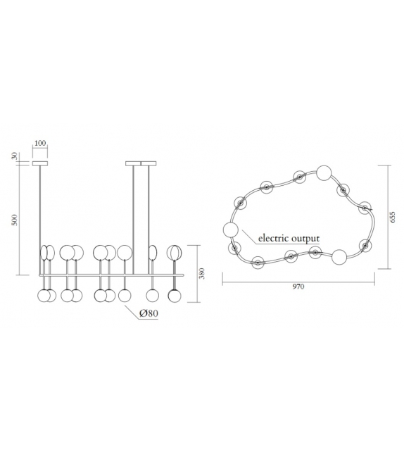 Row Rounded Atelier Areti Suspension Lamp