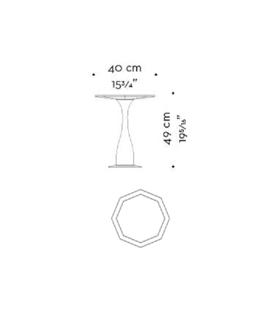 Prêt pour l'expédition - Ikò Promemoria Table D'Appoint