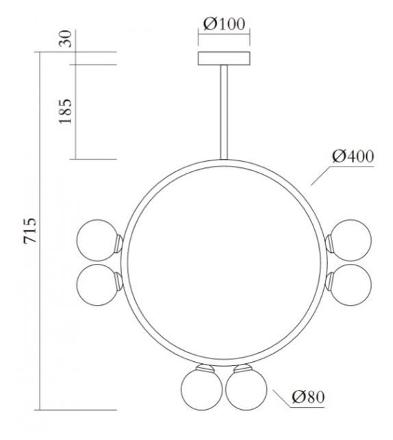Circle Atelier Areti Lampada a Sospensione