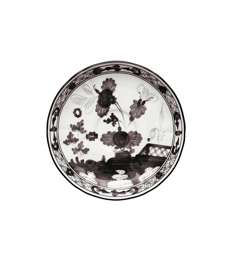 Piatto Tè Oriente Italiano Albus Ginori 1735 Saucer