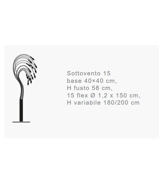 Sottovento 15 Catellani&Smith Làmpara De Pie