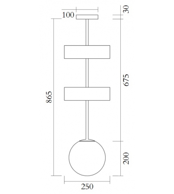 Flat Circle Triangle Atelier Areti Lámpara de Suspensión