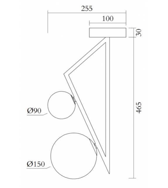 Triangle and Globe Atelier Areti Deckenleuchte