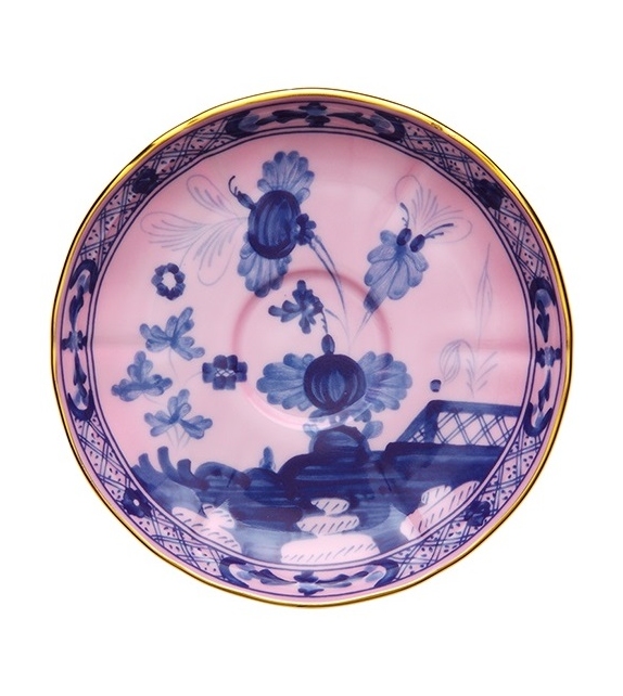 Piatto Tè Oriente Italiano Azalea Ginori 1735 Saucer