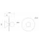 Disc and Sphere Atelier Areti Lampada da Parete