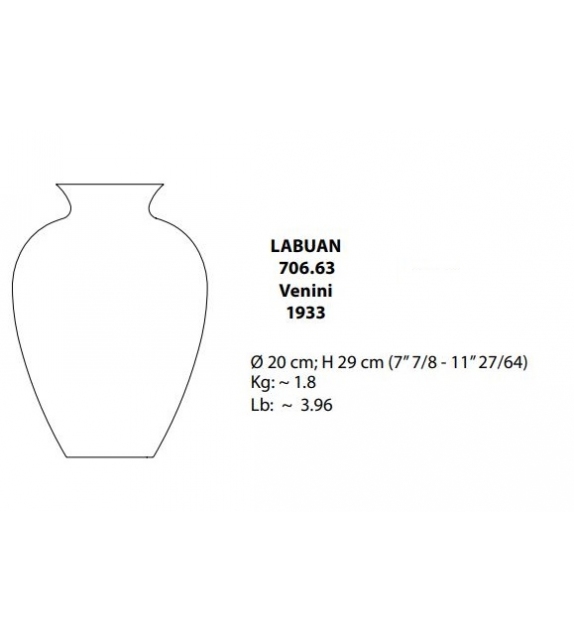 Labuan 706.63 Venini Florero