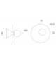 Disc and Sphere Assymetrical Atelier Areti Wall Lamp