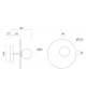 Disc and Sphere Assymetrical Atelier Areti Wandleuchte