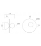 Disc and Sphere Assymetrical Atelier Areti Wandleuchte