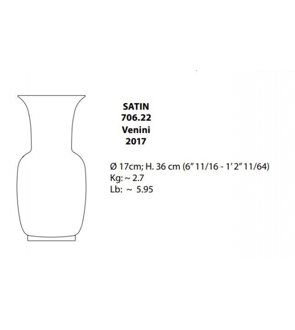 Satin Venini Vaso