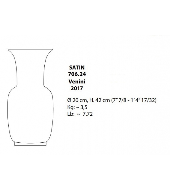 Satin 706.24 Venini Vaso