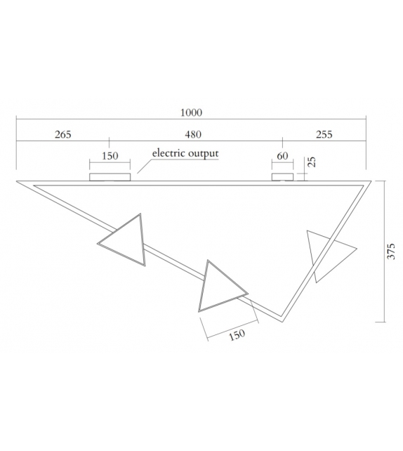 Triangle with Flat Triangles Atelier Areti Lampada da Soffitto